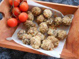 Crispy grilled mushrooms with Parmesan