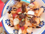 Fruit salad with sykomaida and balsamico