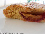 Juicy Almond Cake with plums