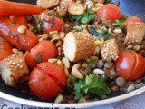 Lentils with tahini