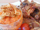 Marinated lamb chops with mashed sweet potatoes