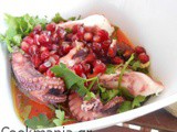 Octopus with pomegranate