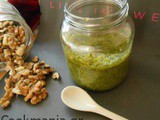 Pesto βασιλικού με καρύδια και πεκορίνο