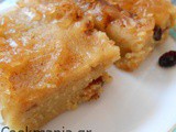 Semolina halva with apple jam and juice