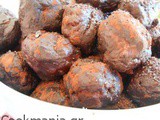 Truffles with hazelnut praline