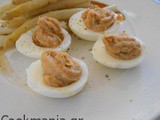 Tuna stuffed eggs