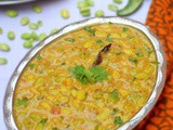 Avarekalu sagu / field beans curry / surti lilva gravy