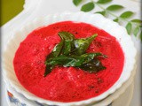 Beetroot pachadi recipe - kerala style