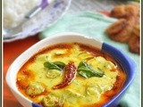 Bhindi kadhi / yogurt stew with okra