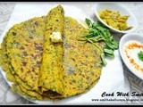 Methi thepla / spiced flatbreads with fenugreek leaves