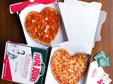 Papa john's valentines day special - heart shaped pizza