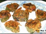 Pathrode / patra / colacassia leaf rolls