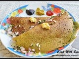 Pesarattu dosa recipe / hara moong dal cheela / green gram crepes