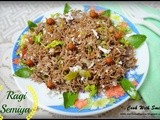 Ragi sevai / ragi semiya / fingermillet vermicelli upma - instant