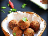 Soya fritters / soya keema balls / veg kola urundai