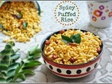 Spicy puffed rice / murmura chivda / khara kadle puri / kara pori / bhadang