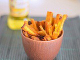Baked sweet potato fries - healthy snack for kids