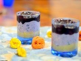 Blueberry cheesecake in a glass - easy dessert  recipe ideas