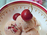 Cherry icecream recipes- easy and eggless no machine icecream recipes