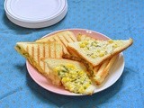 Corn Mayonnaise grilled sandwich - easy bread recipes