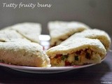 Dilkush buns/bread - eggless sweet buns recipe