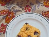 Low fat eggless Blueberry squares / Blueberry bites recipes-- Easy baking recipes