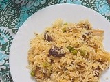 Mushroom paneer fried rice - easy rice varieties for your lunchbox