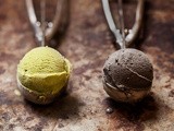 Glace thé vert Matcha et sésame noir