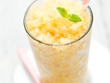 Granité pomme-vanille {Apple vanilla granita}