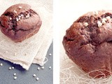 Muffins chocolat, avoine et quinoa soufflé