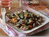 Filetti di sgombro con patate dolci e rape rosse all’aneto – Mackerel with sweet potatoes and dill beetroot