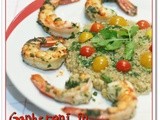 Gamberoni in chermoula con quinoa – King prawns with chermoula and quinoa