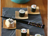 I miei primi sushi roll… Kappa Maki, Hosomaki e Uramaki con avocado e salmone – My first sushi rolls.. Kappa Maki and Uramaki and Hosomaki with avocado and salmone