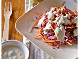 Insalata di cavolo rosso e pere volpine con salsa allo yogurt – Red cabbage and volpine pears salad with yogurt dressing