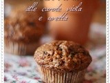 Muffins alle carote viola e uvetta – Purple carrots and raisins muffins