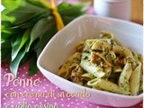 Penne con crema di avocado all’aglio orsino – Penne with wild garlic and avocado cream