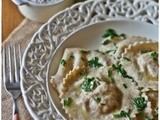 Ravioli di farro integrale con speck del Cadore, patate e casatella – Wholemeal spelt ravioli with speck, potato and casatella cheese