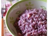 Risotto di cavolo rosso e pancetta – Red cabbage and pancetta risotto