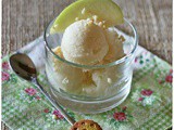 Sorbetto di mela, finocchi e mandorla – Apple, fennel and almond sorbet