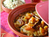 Tagine di pollo e albicocche con couscous- Chicken and apricot tagine with couscous