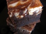Ginger-licious Carrot Brownies with Cream Cheese Swirl
