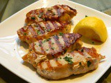 Grilled Lemon & Garlic Pork Chops