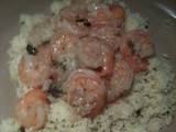 Lemon Garlic Shrimp with Capers and Parmesan Cous Cous