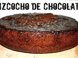 Bizcocho de chocolate. Bizcocho sin huevos