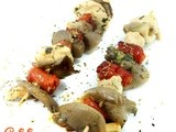 Brochetas de Pollo | Originales Brochetas con Setas y Chistorra