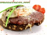 Receta de Hamburguesas Caseras con Corazón de Huevo | Recetas Originales