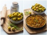 Cherry plum & Thyme pie with almond cream