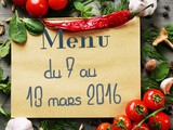 Le Menu de la Semaine – S10