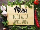 Le Menu de la Semaine – S19