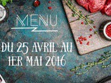 Le Menu de la Semaine – S23